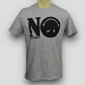 SMILEY WORLD‎ mens NWT grey graphic medium t-shirt